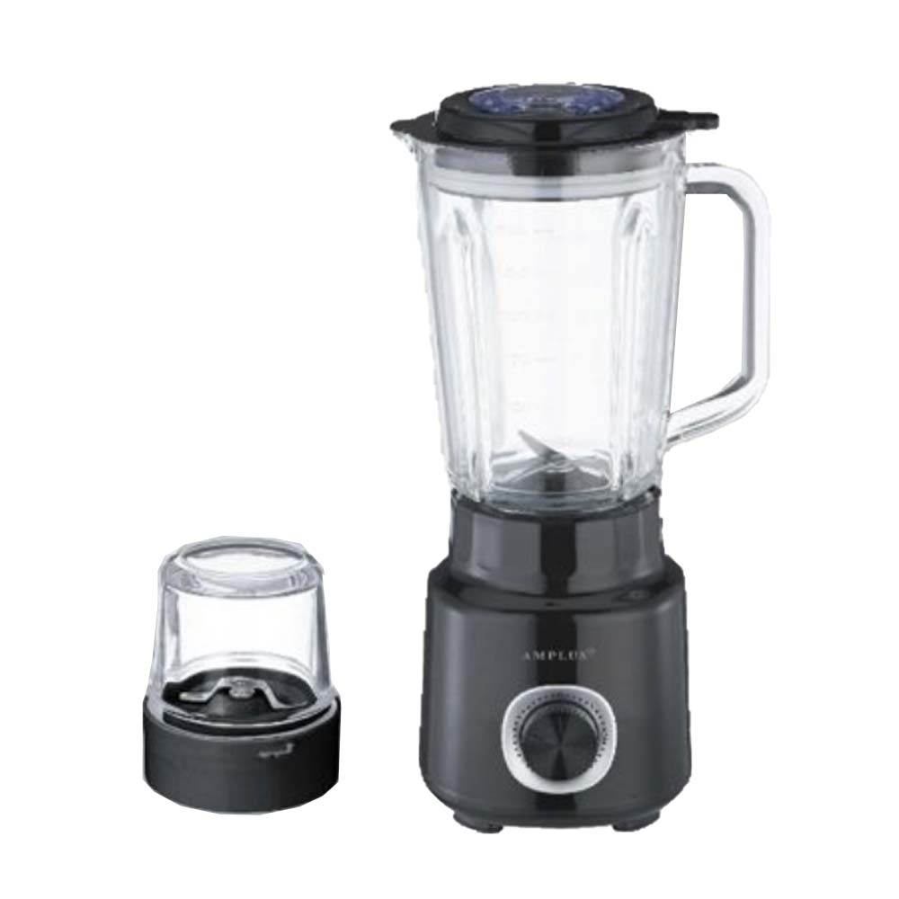 Amplus 500W Blender with Glass Jug & Grinder Mill – Powerful Smoothie Maker, Food Processor & Spice Grinder