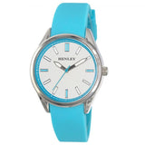 Henley Ladies Sports White Dial with Blue Rubber Strap Watch H06177.6