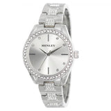 Henley Ladies Bling Silver Dial & Silver Bracelet Watch H07324.1