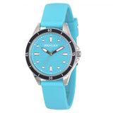 Henley Ladies Wave Blue Dial with Blue Rubber Strap Watch H06176.6