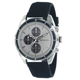 Henley Mens Multi Eye Grey Dial With Black Sports Silicone Rubber Strap Watch H02209.13