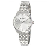 Henley Ladies Sunburst Silver Dial & Silver Bracelet Watch H07320.1