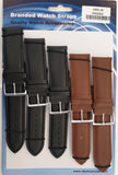 1005 Padded Leather Watch Straps Pk5 Black & Brown mixed 26mm