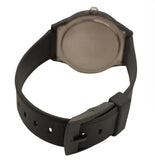 Limit Mens Basic White Dial Black Resin Strap Watch