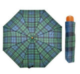 Drizzles Supermini Tartan Prints Umbrella UU0027 Green