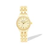 Henley Womens Chiselled Fashion Bracelet Watch - Gold Tone