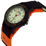 Relda Children's Analogue Nite-Glo Quartz Luminous Dial Orange & Black Velcro Girls/Boy Watch REL57