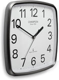 Champion Radio Control Clock 24cm Grey