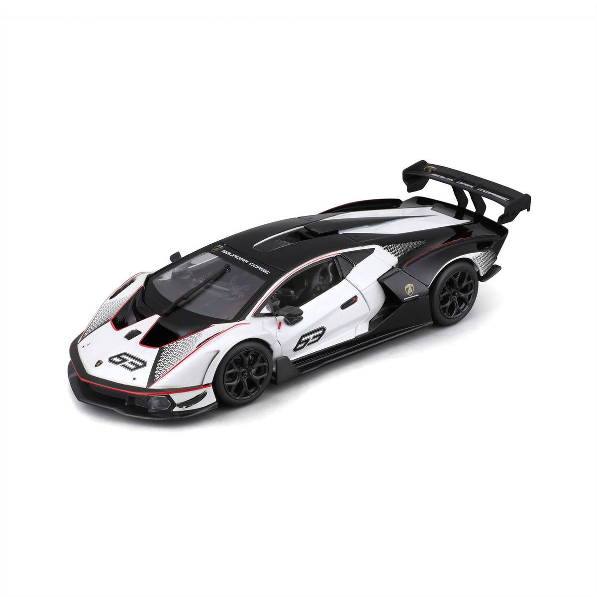 1:24 Lamborghini Essenza Scv12 Squadra Corse #63 White  - Diecast Model car Collectables Burago