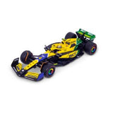 1:43 F1 Mclaren Mcl38 2024 With Helmet Norris Senna Livery - Diecast Model car Collectables