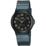 Casio Men’s Black Resin Strap Classic White Dial Quartz Watch