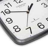 Champion Radio Control Clock 24cm Grey