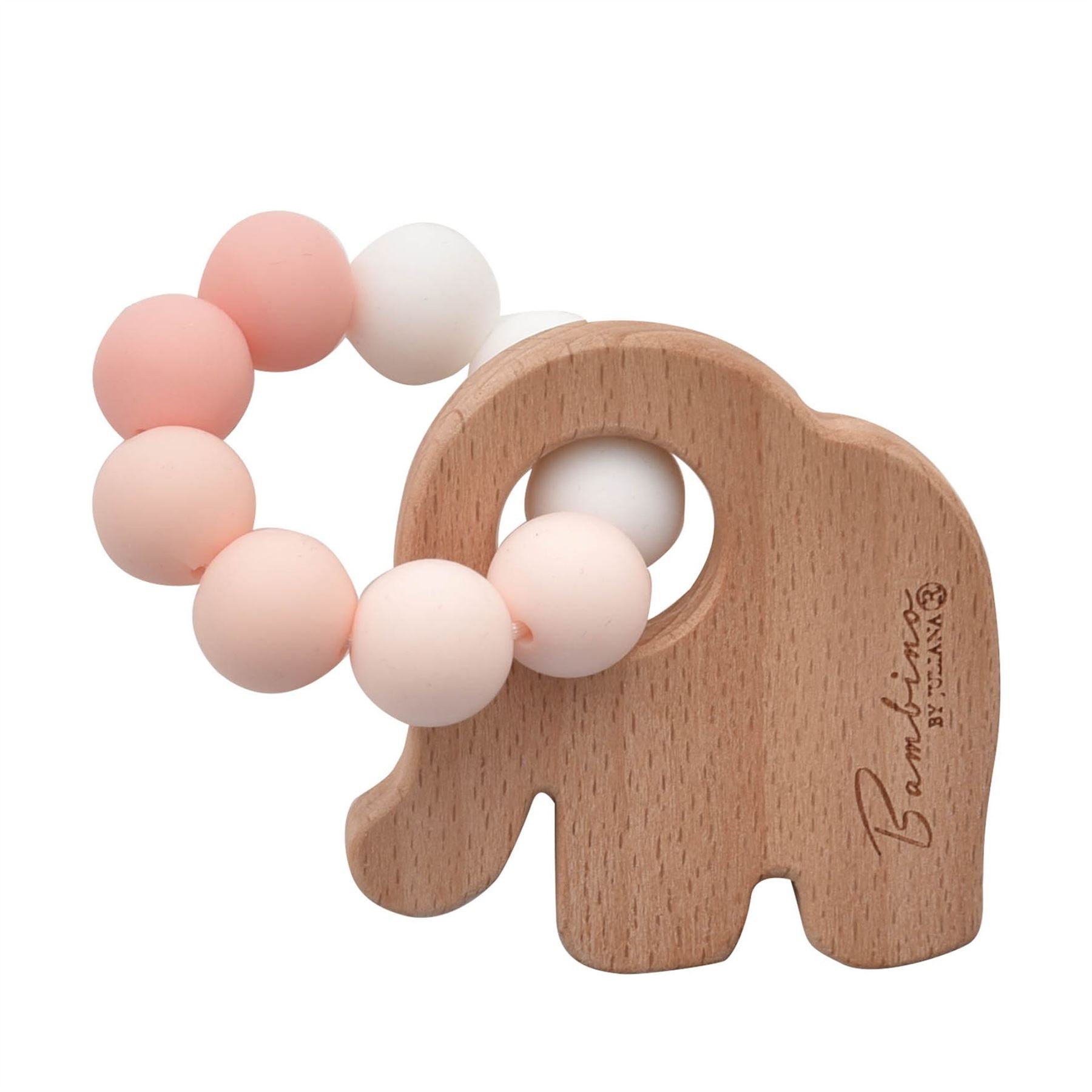 Bambino Elephant Teething Toy Pink
