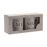 Amore Gift Set - 60 Years Of Mr Right/Mrs Always Right Amore