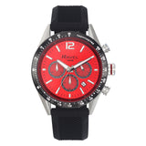 Ravel Mens Fashion Sports 100m Water Resistant Chronograph Dated Dial Rubber Strap Watch RPR-M Available Multi Colors