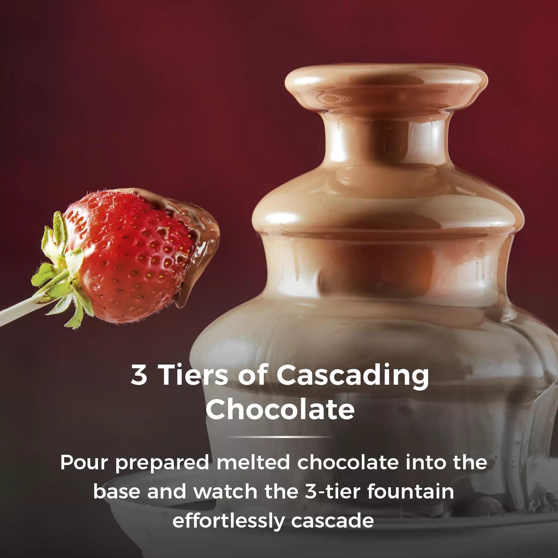 Tower Chocolate Fountain 90W Party fun Electic T19051RD