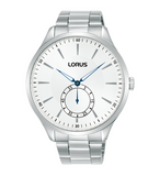 Lorus Mens White sunray dial Bracelet Watch NEEDS BATTERY