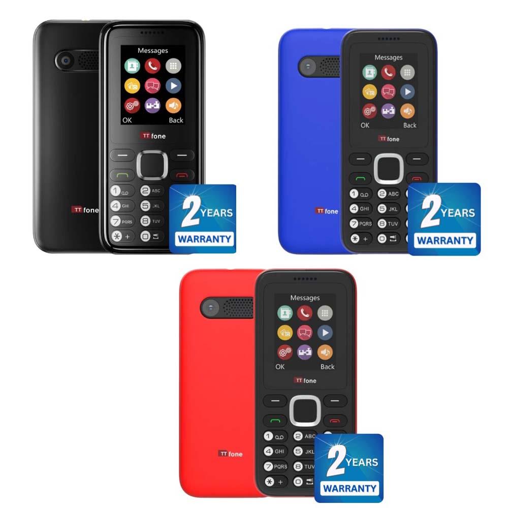 TTfone TT150 Dual SIM 0.3megapixel Camera long battery life mobile phone Black/Blue/Red