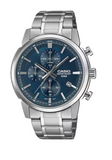 Casio Mens Blue Dial Chronograph Watch Gadgetize