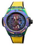 New Rainbow Watch Mens Dated Dial Analogue Rubber Strap Watch NY London Available Multi Colour
