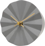 Acctim Layla Resin Quartz Brass Hands Table Mantel Clock Grey 37097