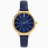 Sekonda Ladies Bling Dial with Blue Leather Strap Watch 2177