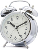 Acctim Hardwick Double Bell Alarm Clock Chrome 16127