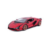 1:24 Lamborghini Sian Fkp 37 Red  - Diecast Model car Collectables