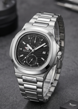 Supleon Men's Luxury Square Chronograph Watch – Silver Stainless Steel Bracelet Watch Supleon
