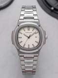 SUPLEON Men's Stainless Steel Analog Watch – Silver Dial Gadgetize