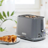 Daewoo Stirling 2 Slice Toaster 3000w Grey SDA2628