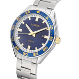 Lorus Men's Dated Blue Dial With Stainless Steel Bracelet Watch RH933NX9