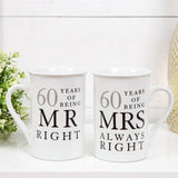 Amore Gift Set - 60 Years Of Mr Right/Mrs Always Right Amore
