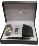 Luis Cardini Mens Watch, Pen, Wallet & Keychain Gift Sets 27145 Watch Model & Colour's May Varied Geneva
