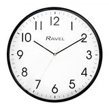Ravel 40cm White Dial Black Wall Clock R.WC.40.3
