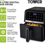 Tower 5L Colour Screen Digital Airfryer 1500w