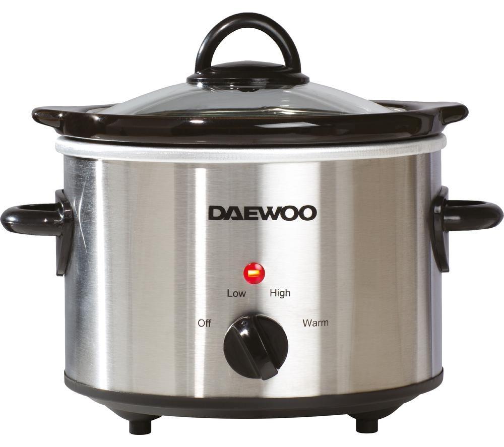 Daewoo Stainless Steel Slow Cooker 1.5L - SDA1363