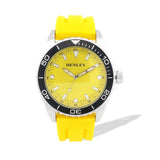 Henley Mens Monotone Silicon Sports Watch - Yellow
