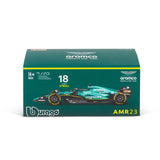 1:43 F1 Aston Martin 2023 Amr23 With Helmet Stroll - Diecast Model car Collectables