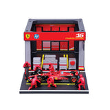 1:43 F1 Ferrari Sf-24 2024 Pit Pass Diorama Leclerc - Diecast Model car Collectables
