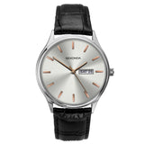 Sekonda Men's Fashion Day Date Leather Strap Watch - 1686