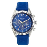 Ravel Mens Fashion Sports 100m Water Resistant Chronograph Dated Dial Rubber Strap Watch RPR-M Available Multi Colors