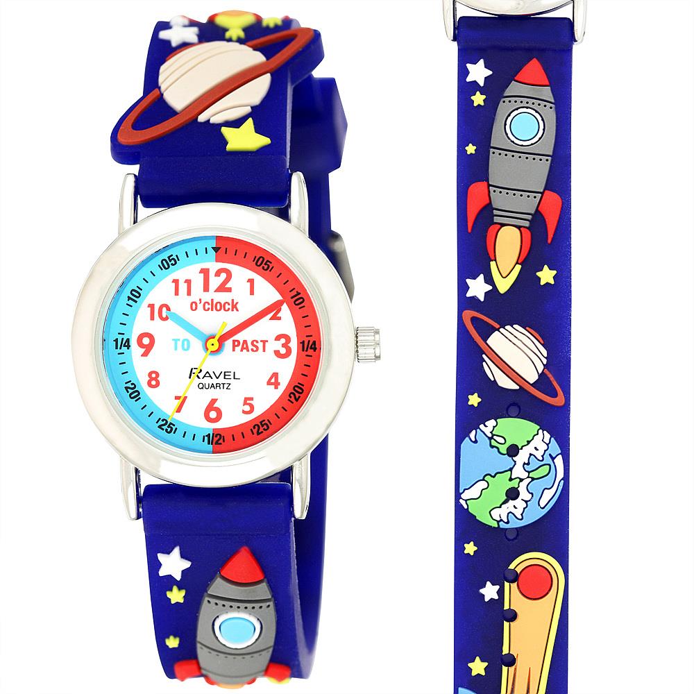 Ravel Kid's Cartoon Time Teacher Multicolour Watch R1513.88 Rockets/Space