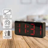 Lloytron 'Sunrise' Large 1.6'' LED Display USB Powered Alarm Clock