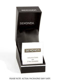 Sekonda Mens Fashion Dated White Face Black Leather Strap watch