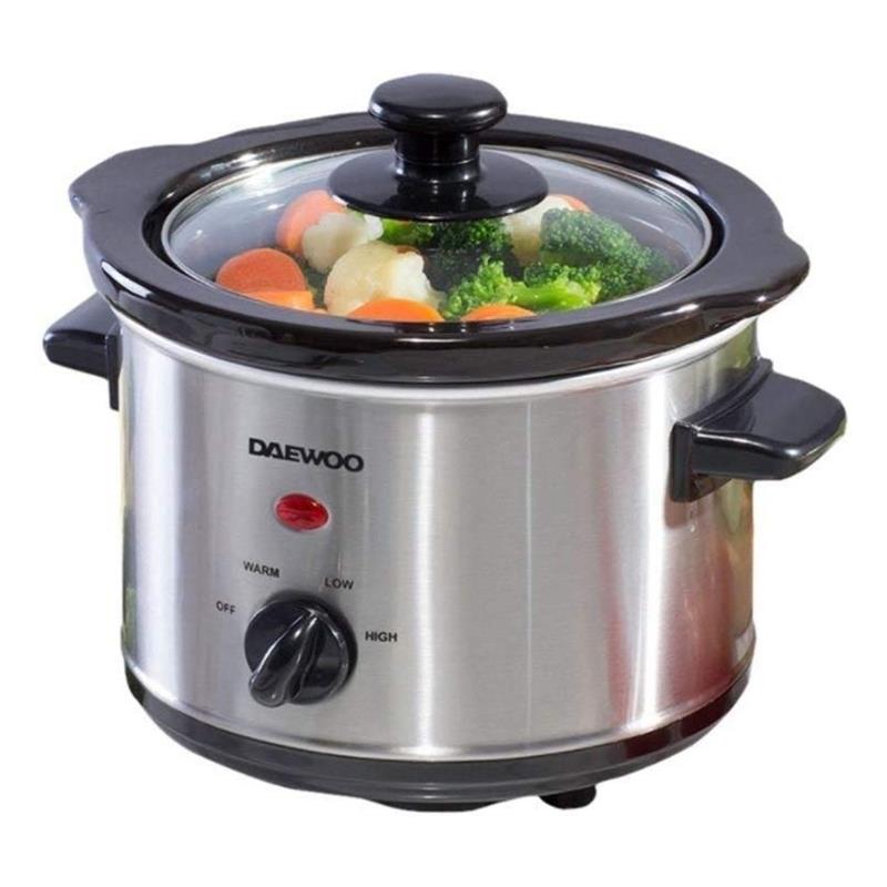 Daewoo Stainless Steel Slow Cooker 1.5L - SDA1363