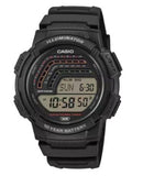 Casio Mens multifunctional Digital Sport Runner Black Rubber strap Watch