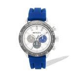 Henley Mens Coloured Eye Silicone Sports Watch - Blue