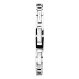 Sekonda Ladies Bling Round White Dial & silver stone Stainless Steel Bracelet Strap Watch