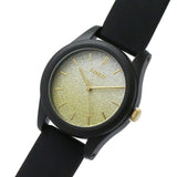 Lorus Women's Champagne dial With Black Silicone Strap Watch RG269TX9
